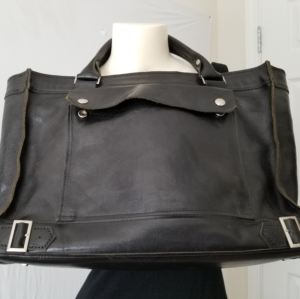 Genuine leather tote
